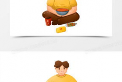 胖子漫画图片,幽默描绘生活中的点点滴滴